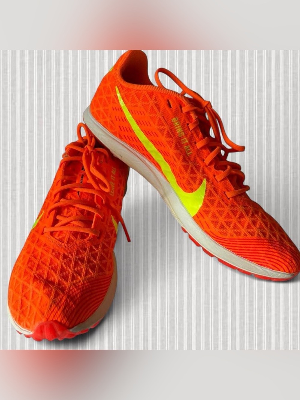 Nike Zoom Rival XC Cross Country Spikes Shoes Orange Volt US 7 Mens 8.5 women